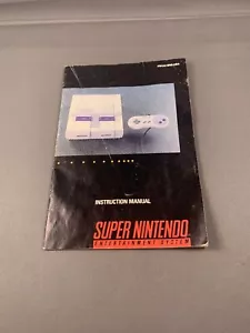 Super Nintendo SNES Console Instruction Manual HW(A)-SNS-USA-2 - Picture 1 of 4