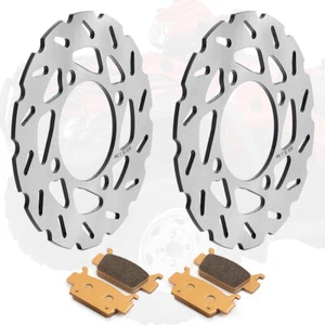 2pcs Front Brake Disc Rotors Pads For Honda Foreman Rubicon 500 Rincon 680 06-21 - Bild 1 von 13