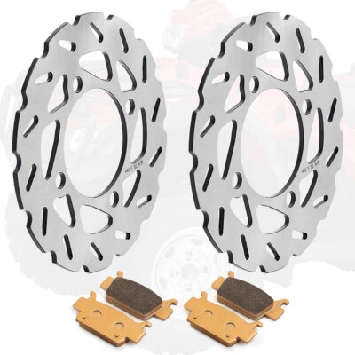 Pastillas de rotores de disco de freno delanteras 2 piezas para Honda Foreman Rubicon 500 Rincon 680 06-21 Foto 1 de 4