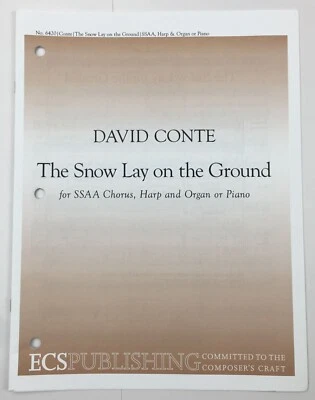 Snow Lay On The Ground SSAA coro arpa órgano piano partituras David Conte ECS Foto 1 de 4