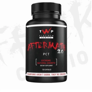 TWP NUTRITION AFTERMATH 2.0 120 CAPS PCT (POST CYCLE) EXTREME NATURAL GROWTH TST