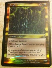 Foil Jungle Barrier - Apocalypse - Magic: The Gathering