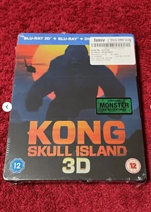 KONG SKULL ISLAND 3D STEELBOOK UK LIMITED EDITION NEU & FABRIKVERSIEGELT - Bild 1 von 2
