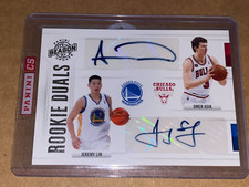 2010-11 panini season update Jeremy Lin & Omer Asik Auto RC 58/99 Signed