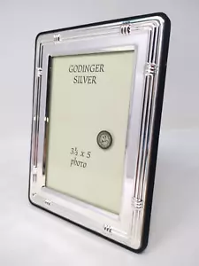 Marco de fotos vintage de placa de plata Godinger de 3,5 x 5" - Imagen 1 de 4