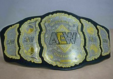 World AEW Championship Title Wrestling Leather Belt 