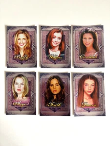 Buffy TVS Men Of Sunnydale - Complete "Women Men Adore" Chase Card Set WA1-6 - Picture 1 of 2
