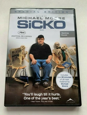 Sicko DVD Comedy (2007) Michael Moore New Quality Guaranteed Amazing Value - Image 1 of 4
