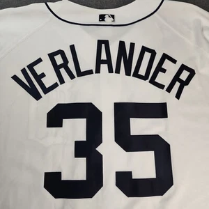 Camiseta de Colección Justin Verlander Detroit Tigers 3XL 55 Russell Auténtica Réplica - Imagen 1 de 11