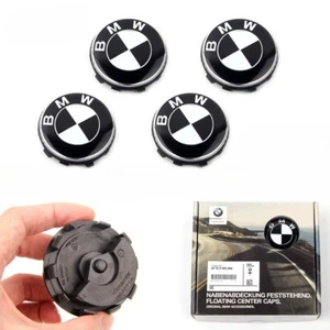4pcs Black white Floating 56mm Wheel Center Caps B-M-W G80 G20 G10 G30 G38 - Picture 1 of 1