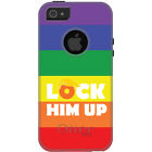 Otterbox Commuter For Apple Iphone (Pick Model) Lock Him Up Rainbow Anti Trump