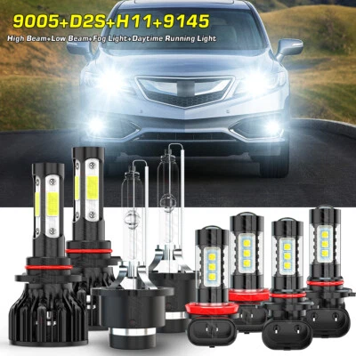 Faros antiniebla LED HID delanteros para Acura RDX 2008-2015 8X Hi/Lo+DRL Foto 1 de 4