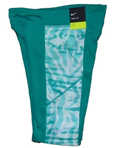 Nike Dry Trophy Girls Bike Shorts size Medium Polyester Green Tight Fit - Picture 1 of 7
