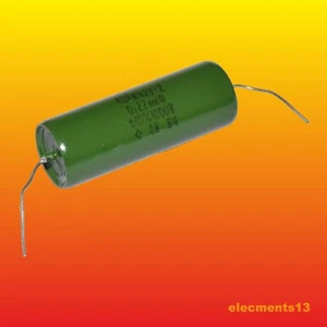 0.22 uF 1000 V LOTE DE 2 CONDENSADORES DE AUDIO DE PAPEL METALIZADO RUSO K42Y-2 К42У-2 - Imagen 1 de 2