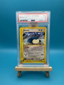 Snorlax 100/144 Skyridge Non Holo 2003 Pokemon Card PSA 5 Excellent - Picture 1 of 6