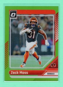 2024 Panini Donruss Optic Zack Moss #39 Verde Lime Prizm /50 - Foto 1 di 2