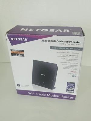 Combo router módem cable Wifi NETGEAR AC1600 C6250-100NAS DOCSIS 3.0 Foto 1 de 4