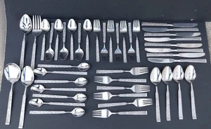 Vintage 43-teiliges Rumpf Blumengarten Edelstahl verschiedene Besteck Japan  - Bild 1 von 21