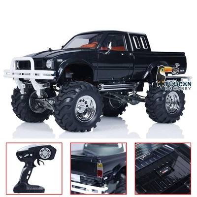 HG 1/10 RC Pickup Model 4*4 Rally Car Series Car Racing Crawler 2.4G RTR Black - Image 1 of 4