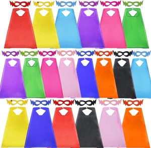 Superhero Capes for Kids 20 Sets Group Costume Toys Boys Girls Halloween - Picture 1 of 7