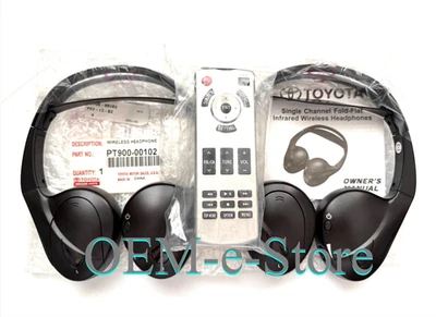 2013-2015 Toyota Land Cruiser Rear DVD Entertainment 2 Headphones + Remote OEM - Изображение 1 из 4