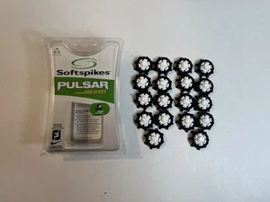 Botines de golf Softspikes PULSAR Fast Twist picos negros/blancos 18 piezas nuevos - Imagen 1 de 11