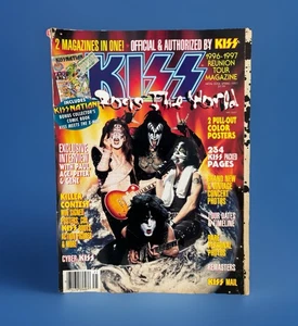 KISS Rocks The World 1996-1997 Reunion tour Magazine Posters Book Collectible - Bild 1 von 9