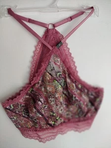 VICTORIA'S SECRET SMALL/C LACE MULTICOLOR UNDERWIRE T-BACK PULLOVER BRALETTE... - Picture 1 of 10