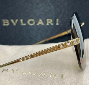 Bvlgari Solid Gold 18k 750 Diamond Set Frame Sunglasses 2062KG - J218198 18k 750 - Bild 1 von 17