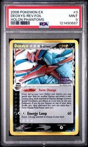 Pokemon Deoxys EX Holon Phantoms Reverse Holo Rare #3 PSA 9 Mint (NEW CERT) - Picture 1 of 3