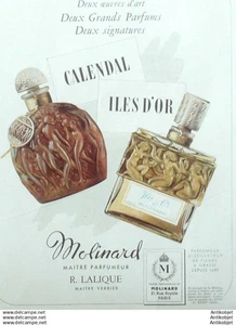Publicite Cosmetique Molinard Calendar îles d'or 1952 - Picture 1 of 1