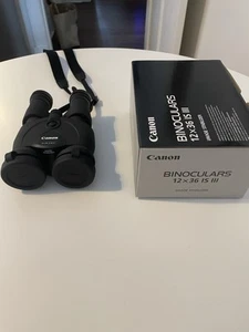 Canon 12x36 IS III Image Stabilised Binoculars Opened but Unused in Box - Picture 1 of 18