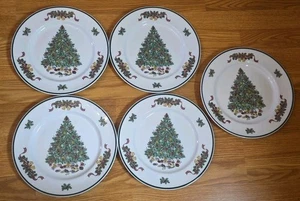 5er Set Johnson Brothers Porzellan 10 1/8" Viktorianische Weihnachten Essteller (lesen) - Bild 1 von 10