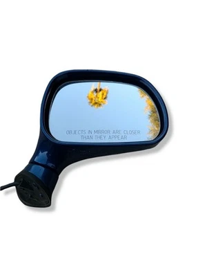 1996-2002 BMW Z3 Roadster Coupe passageiro direito espelho lateral azul fabricante de equipamento original - Imagem 1 de 4