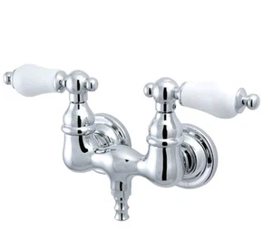 Kingston Brass CC36T1 Vintage 3-3/8" Wall Mount Tub Filler, Polished Chrome - Picture 1 of 7