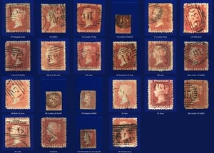 1856 SG29 1d rotbraun CF-TE gebraucht indiv. Bild Auswahl 22 Artikel kakm - Bild 1 von 28
