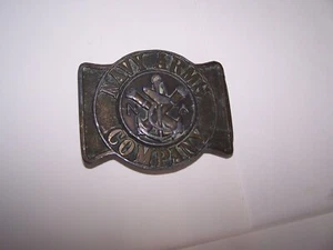Vintage Navy Arms Company Brass/Bronze Belt Buckle by Bergamot Brass Works - Picture 1 of 2