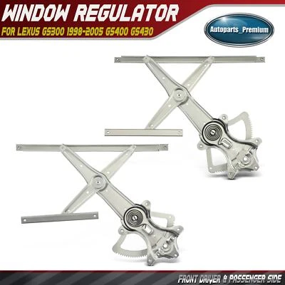 Regulador de ventana delantero para conductor y pasajero 2 piezas para Lexus GS300 98-05 GS400 GS430 Foto 1 de 4