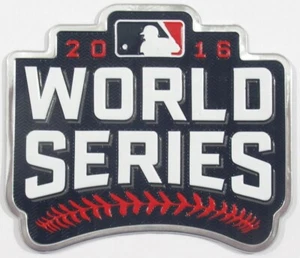 Parche plástico encuadernado oficial de la Serie Mundial de Chicago Cubs vs Indios MLB de 2016 - Imagen 1 de 1