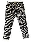 Michael Michael Kors Pants Black White Zebra Print Stretch Size 8 Petite