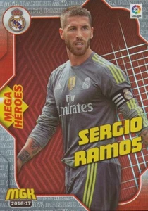 349 SERGIO RAMOS # MEGA HEROES REAL MADRID METAL CARD MGK LIGA 2017 PANINI #2 - Imagen 1 de 2