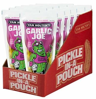 Van Holtens Pickle In A Pouch Garlic Joe - Paquete de 12 Foto 1 de 4