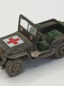 Corgi Willys Jeep 212450 Red Cross Jeep Metal Die-Cast 
