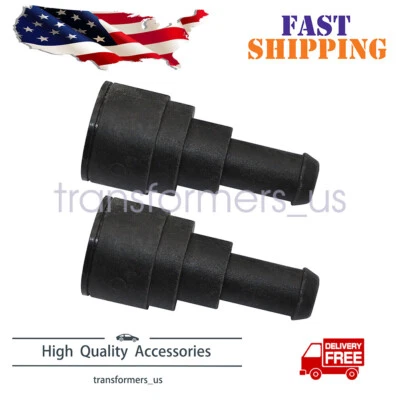 US 2x Heater Core Coolant Hose Connector For Cadillac Chevrolet Tahoe GMC Buick - Image 1 of 4