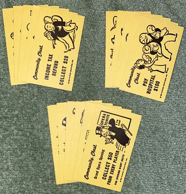 Vtg 1960’s Monopoly Game Replacement Piece - 16 Community Chest - Image 1 of 4