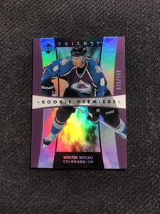 2005-06 UPPER DECK TRILOGY WOJTEK WOLSKI ROOKIE PREMIERES RAINBOW #ed 809/999