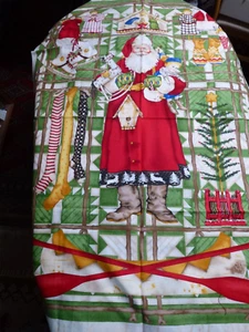 Baumwollstoff mit Santa Claus 74 x 110 cm NEU!!!! - Bild 1 von 3