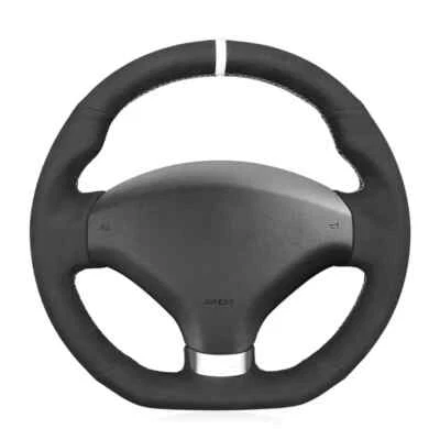 Faux Suede Steering Wheel Cover For Peugeot RCZ 2010 2011 2012 2013 2014-2016 - Image 1 of 4