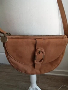Lucky Brand Suede Leather Saddle Style Crossbody Bag MSRP $128 - Picture 1 of 7