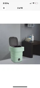 11L Portable Washing Machine Mini Washer Foldable Washer Spin Dryer Small Travel - Picture 1 of 6